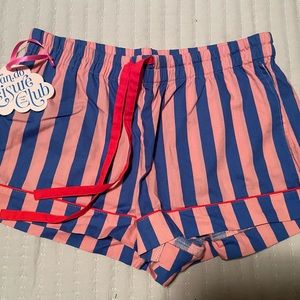 NWT cute striped sleep shorts